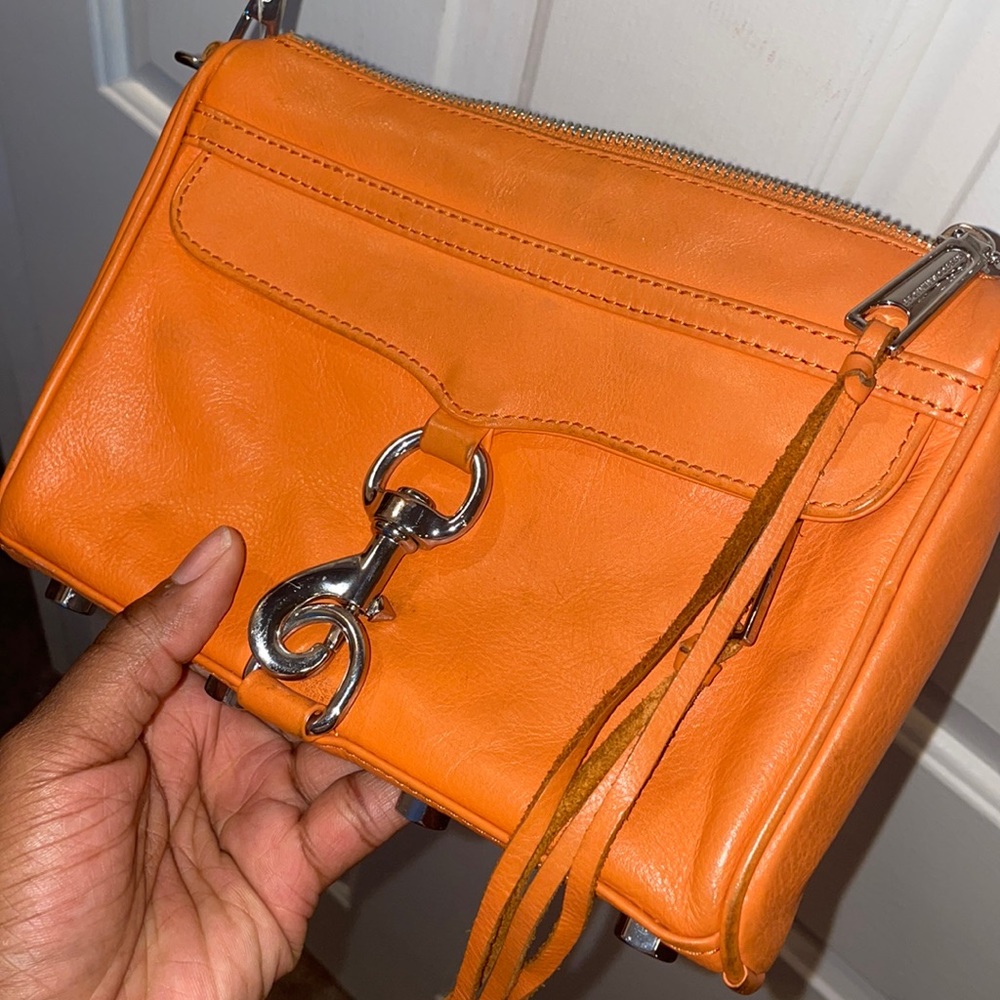 Orange leather crossbody Rebecca minkoff